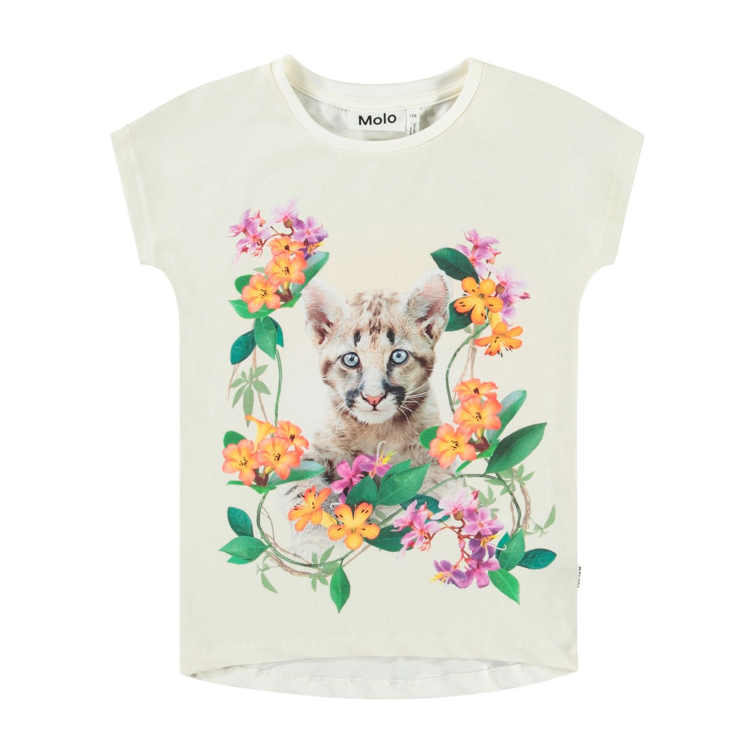 Ragnhilde SS Tee Floral Puma GOTS