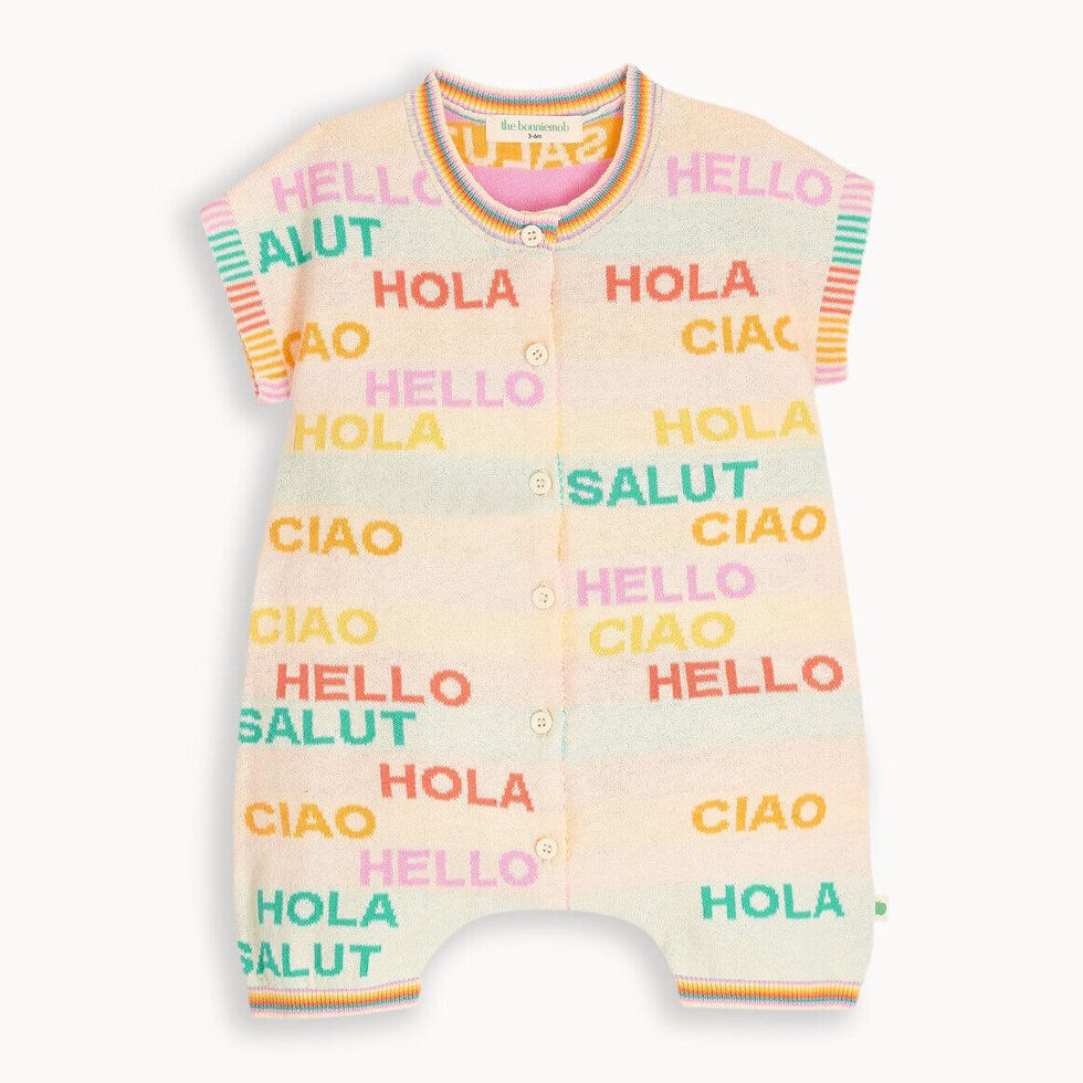 Paxos Hello Shorty Playsuit Rainbow