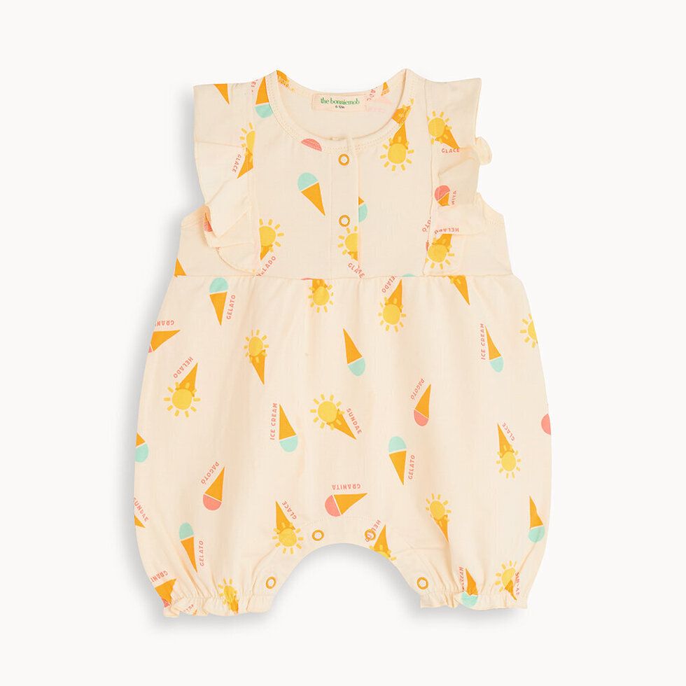 Sundae Frill Bubble Romper Gelato