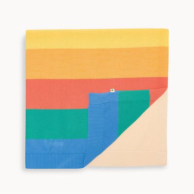 Bobby Stripe Blanket Rainbow