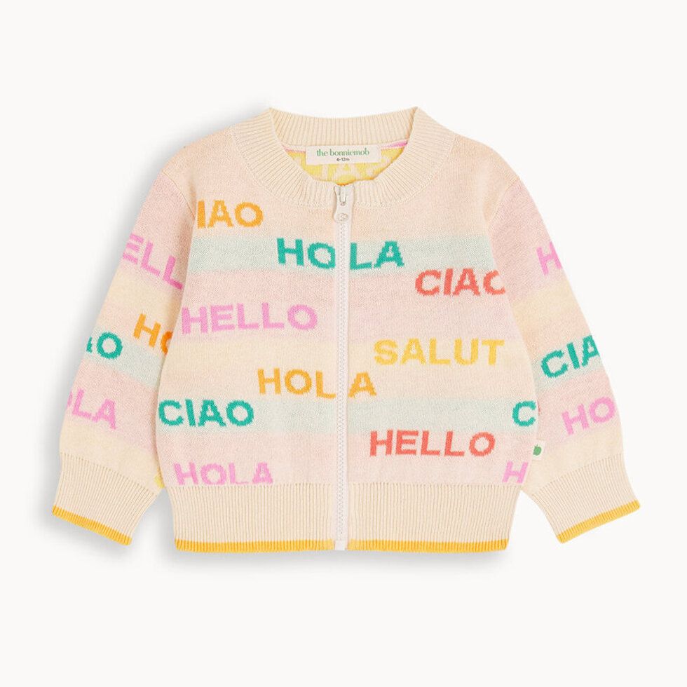 Portofino Hello Cardigan Rainbow