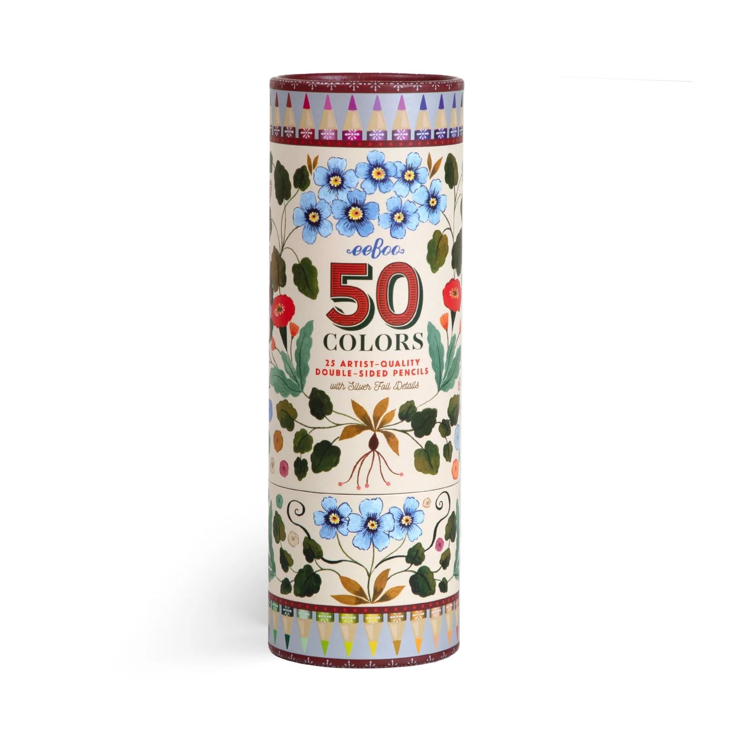 Flora&#39;s 25 Double-Sided Colored Pencils