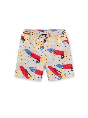 Mid-Length Swim Trunks Iguana a Go-Go