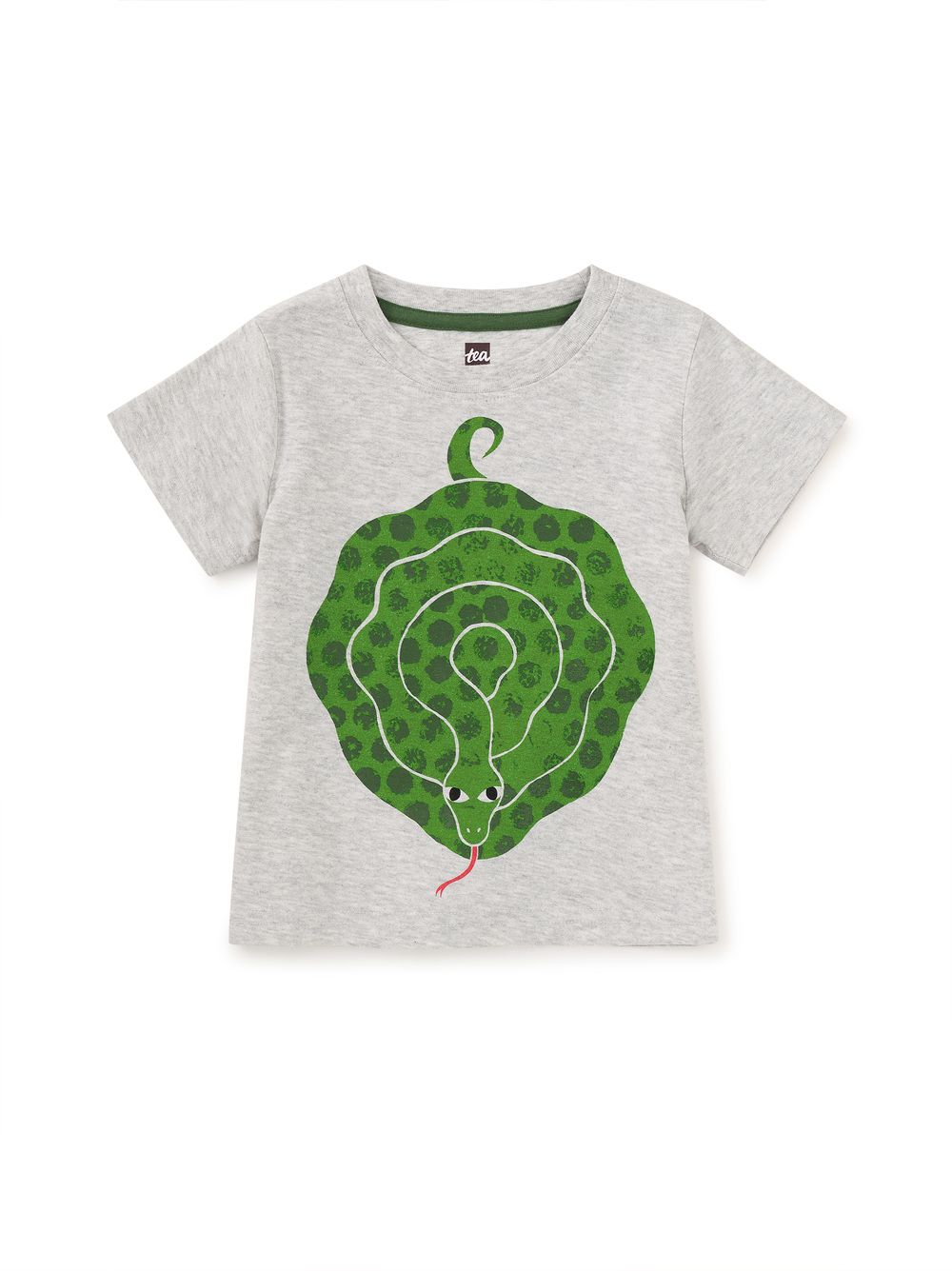 Anaconda Graphic Baby Tee light Grey Heather