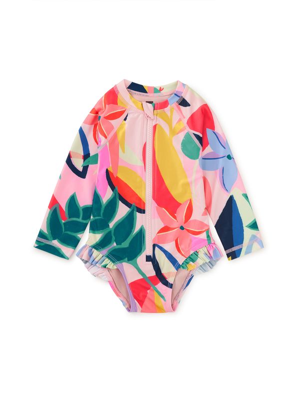 Rash Guard Baby Swimsuit Parakeet Tropicalia