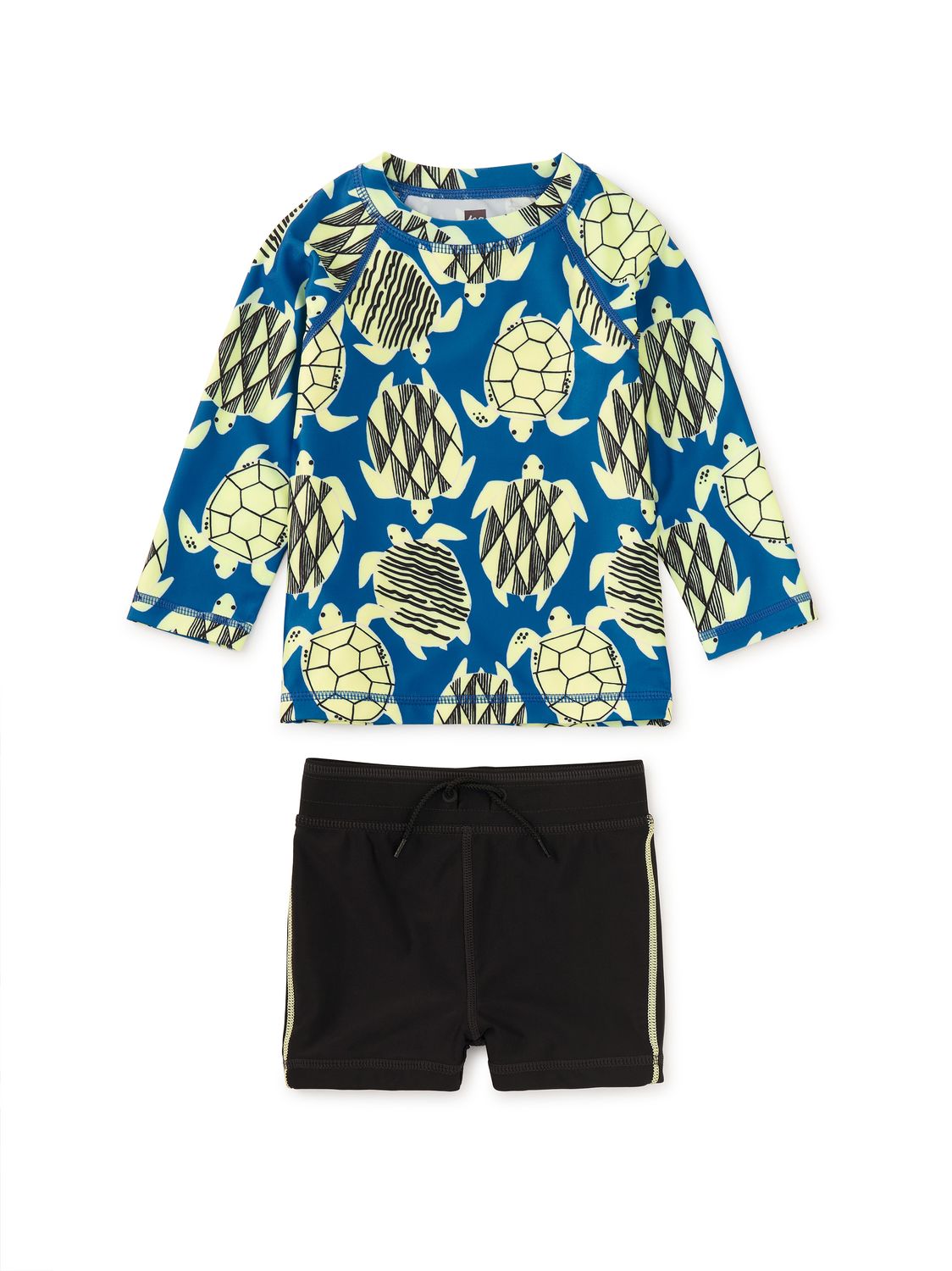 Rash Guard Baby Swim Set Tiled Turtles