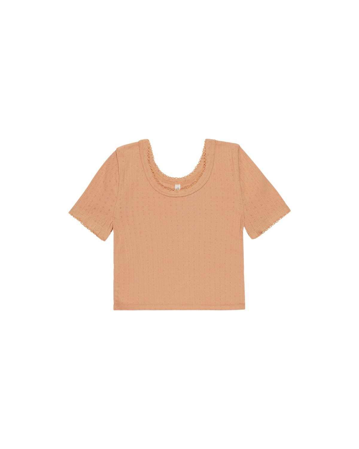 Pointelle Tee Grapefruit