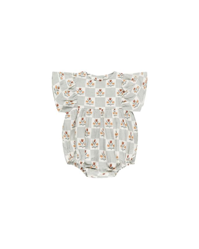 Kalea Romper Garden Grid