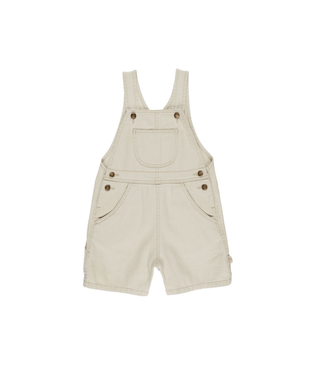 Denim Shortalls Stone