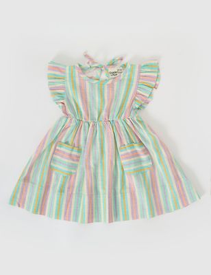 Lyla Resort Stripe Linen Dress