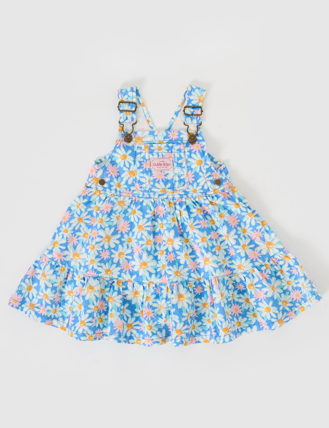 Tully Tiered Pinafore Dress Seaside Daisy