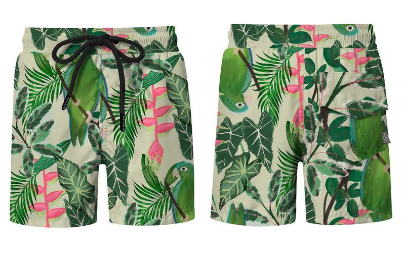 Yeimi Parrot Swim Shorts
