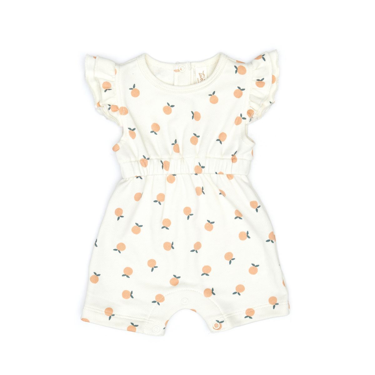 Ruffle Romper Natural Oranges