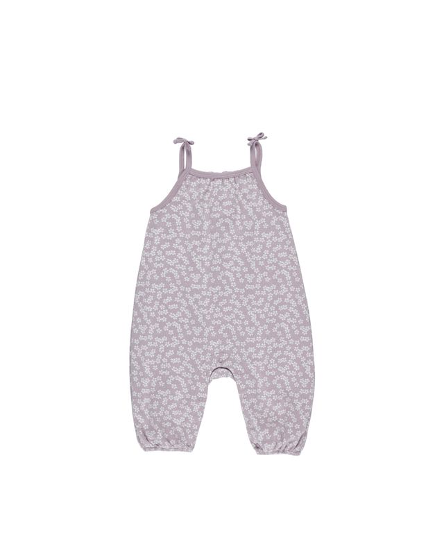 Smocked Jumpsuit Lavender Ditsy