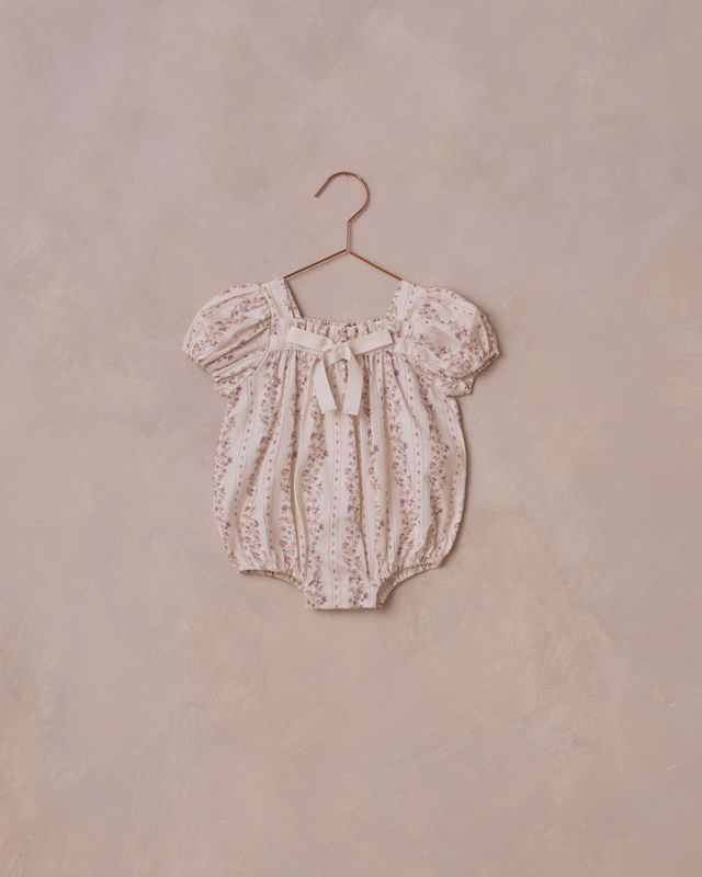 Lyla Romper Floral Stripe