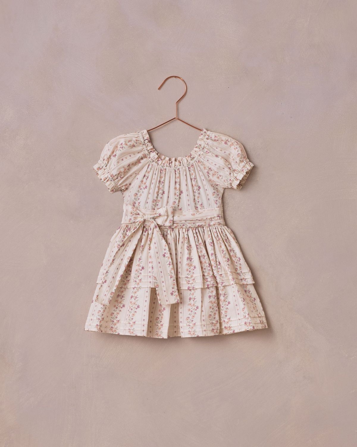 Annette Dress Floral Stripe