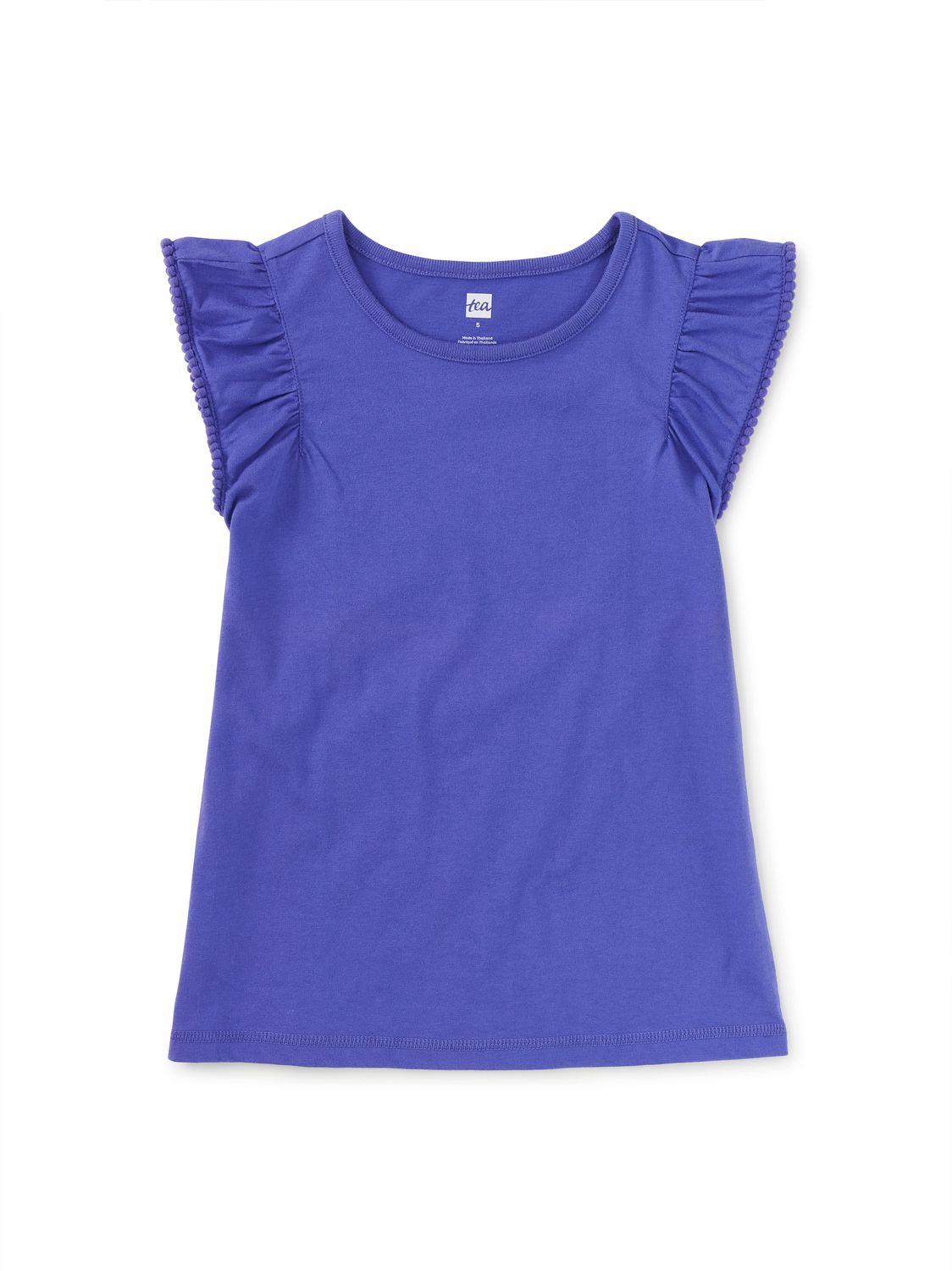 Pom-Pom Flutter Top Han Purple