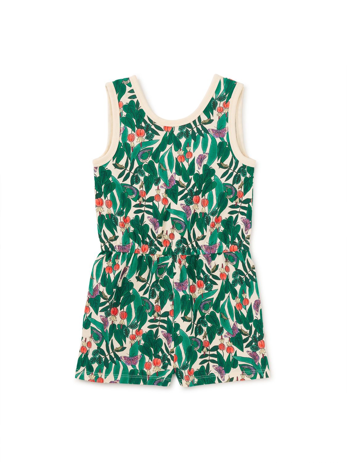 Reversible Wrap Romper Jungle Botanical
