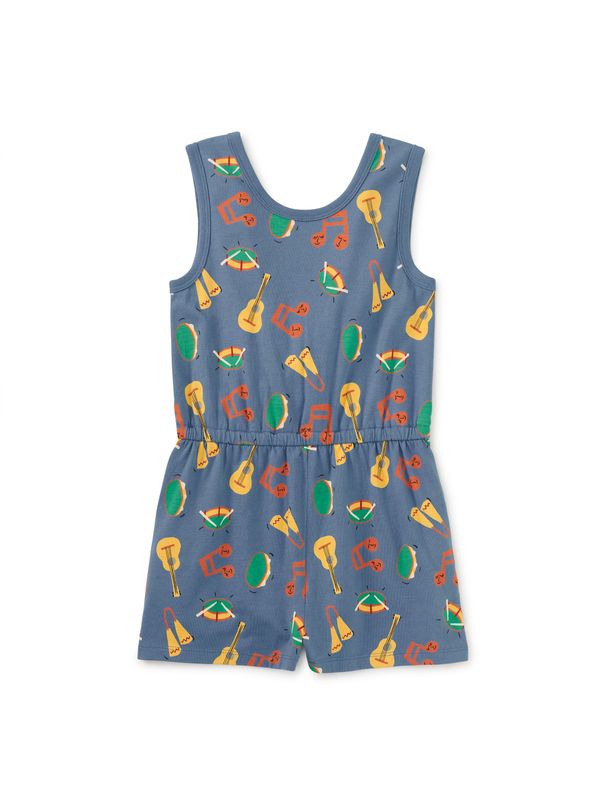 Reversible Wrap Romper Bateria Instruments