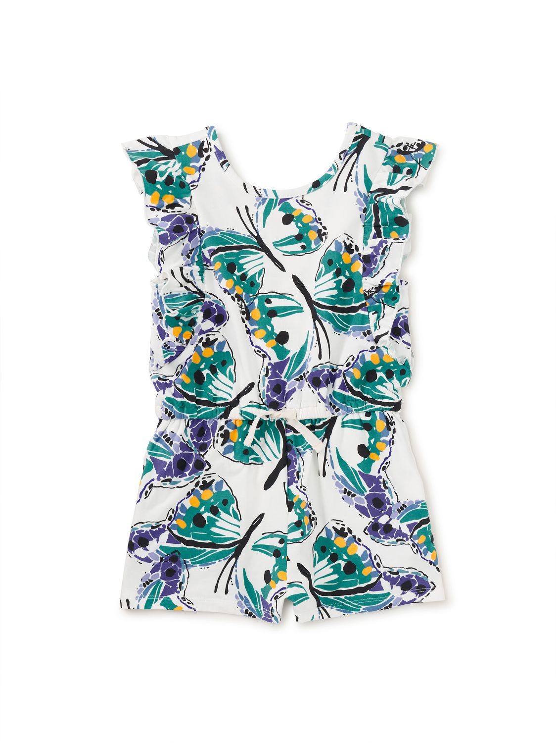 Flutter Sleeve Romper Carnival Butterfly