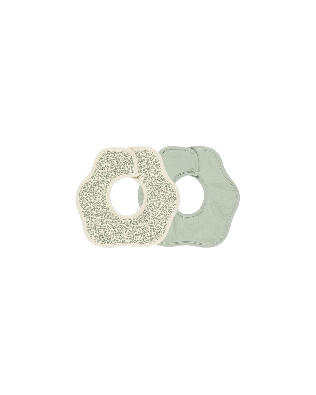 Flower Bib, 2 Pack Green Garden, Sage