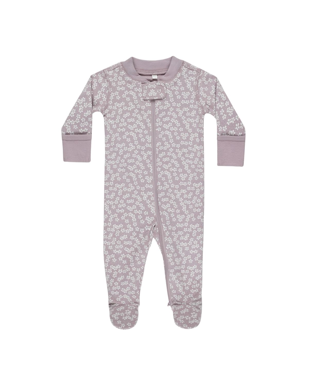 Zip Long Sleeve Sleeper Footie Lavender Ditsy