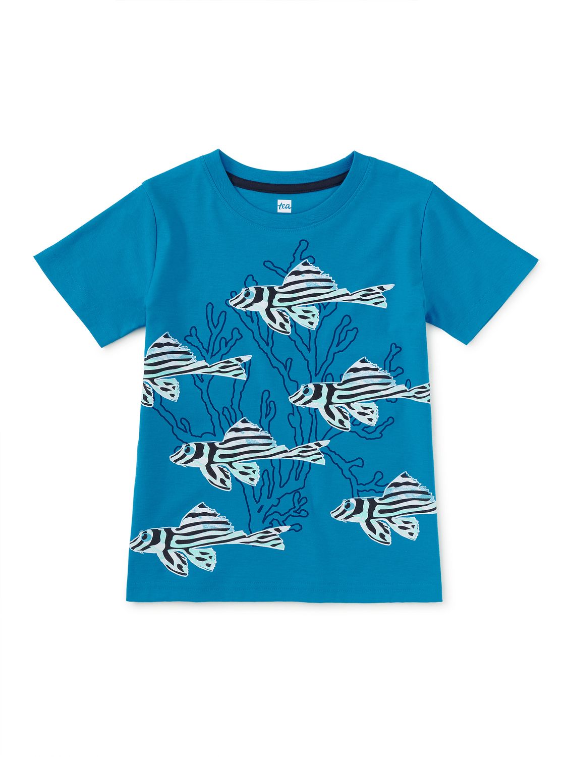 Zebra Fish Graphic Tee Bondi Blue