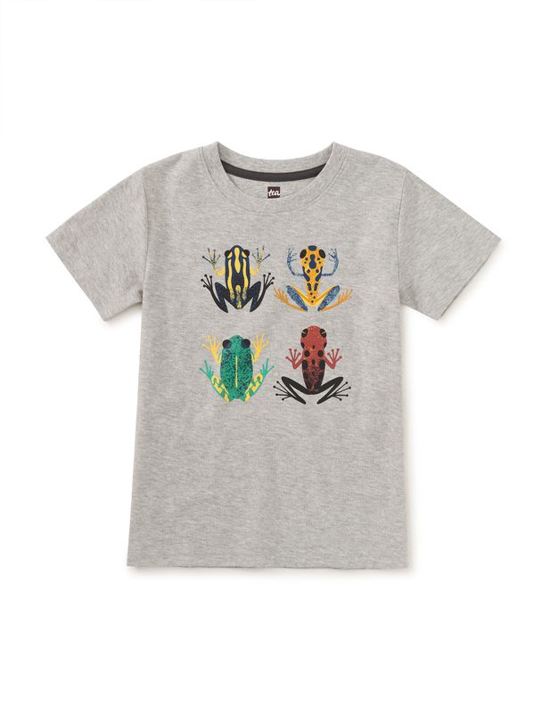 Cloud Forest Frogs Graphic Tee Med Heather Grey