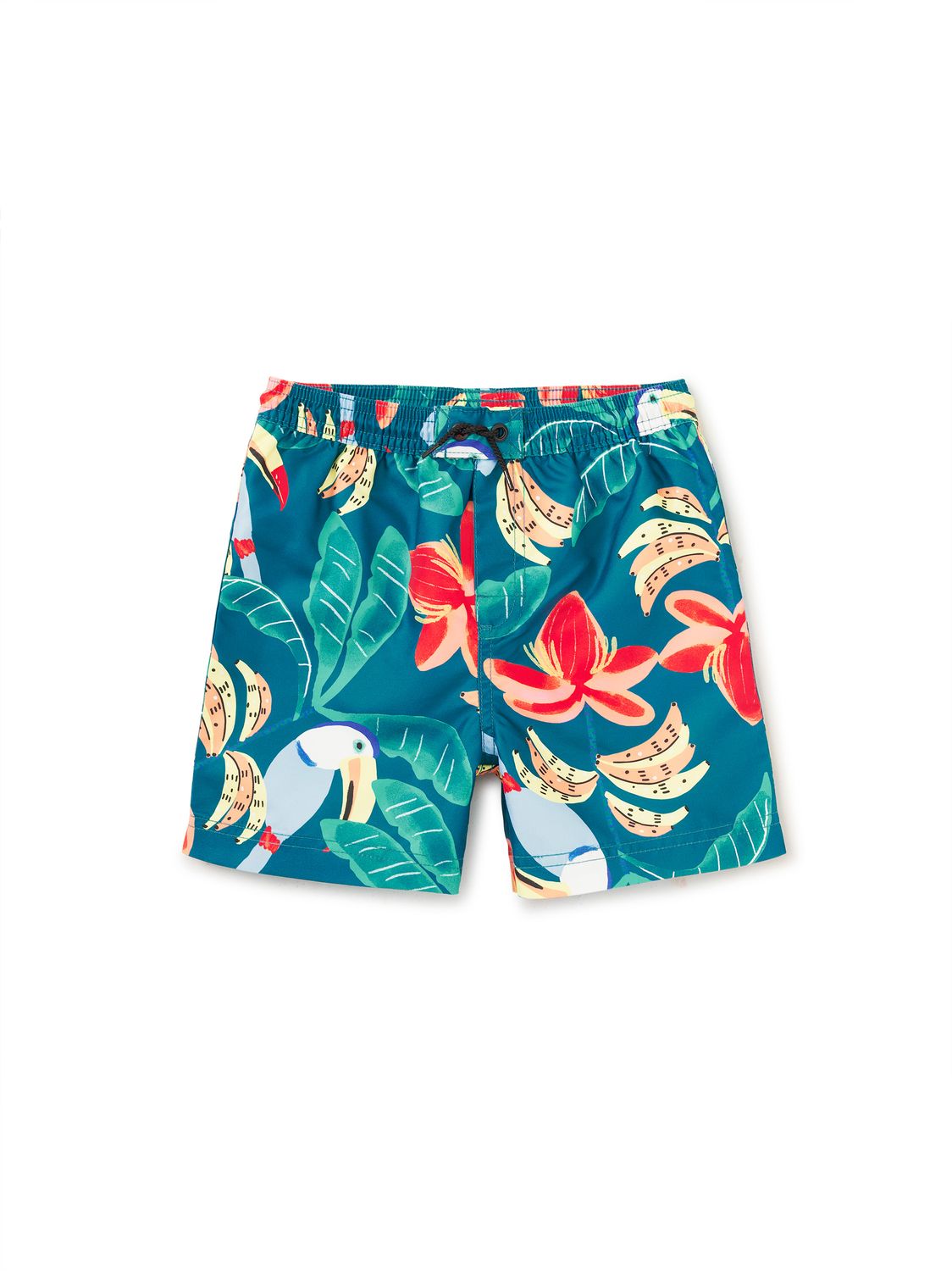 Mid-Length Swim Trunks Toucan Banana Tree