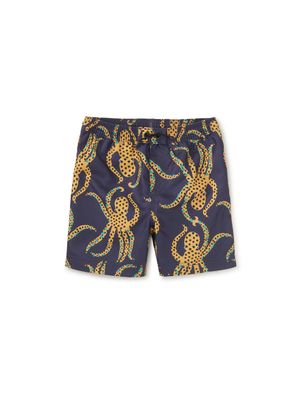 Mid-Length Swim Trunks Jaguar Spotted Octopus