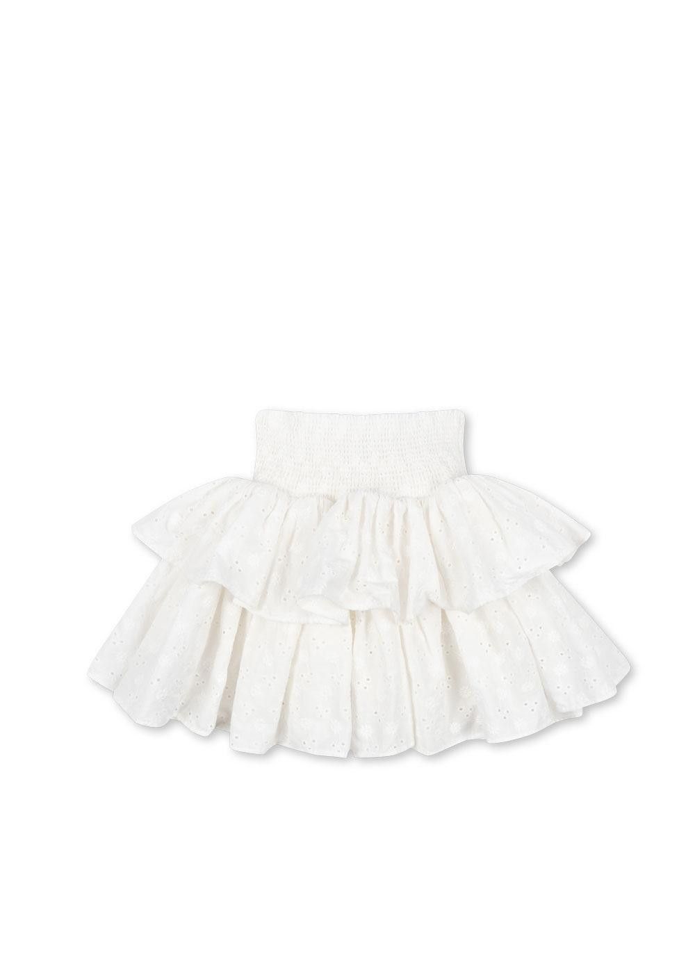 Lacey Smock Skirt Optic White