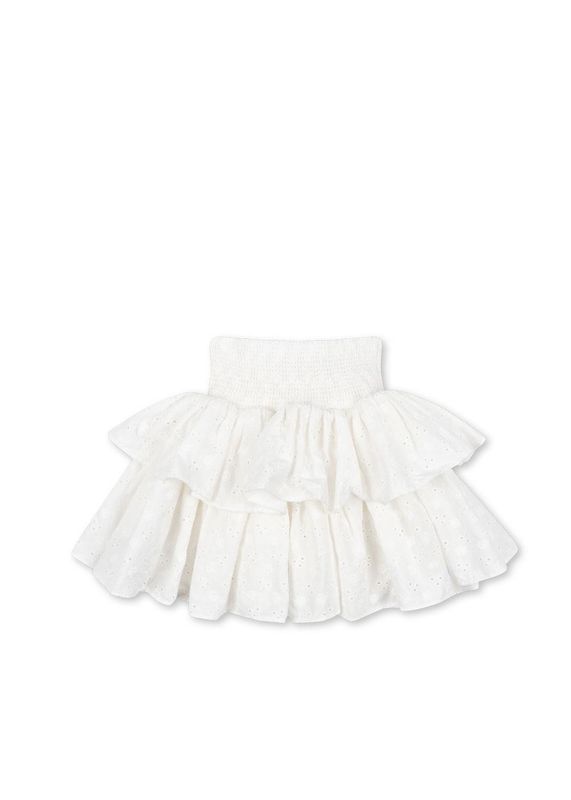 Lacey Smock Skirt Optic White