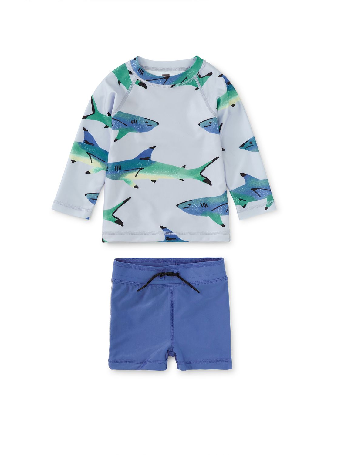 Rash Guard Baby Swim Set Painted Sharks