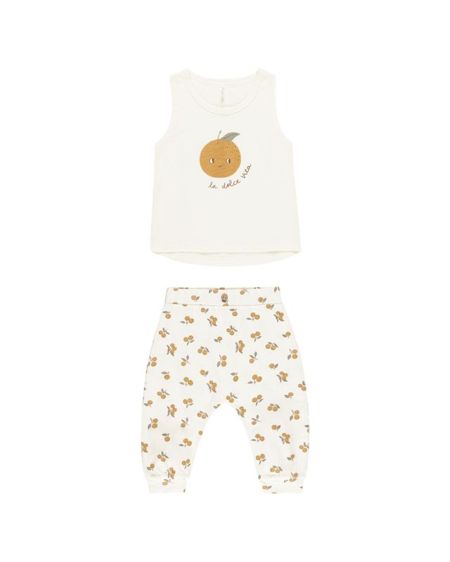 Tank + Slouch Pant Set Oranges