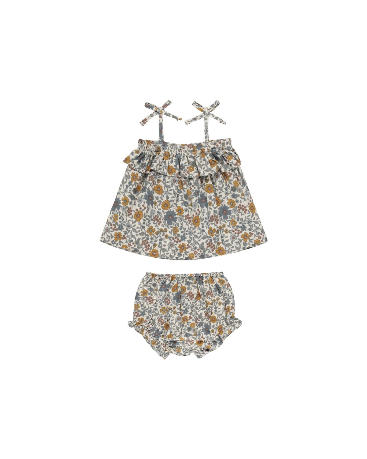 Ruffle Tube Top Set Gardenia