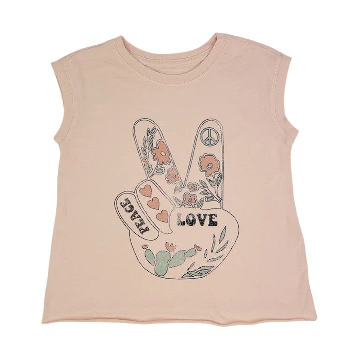  Peace Boxy Muscle Tee 