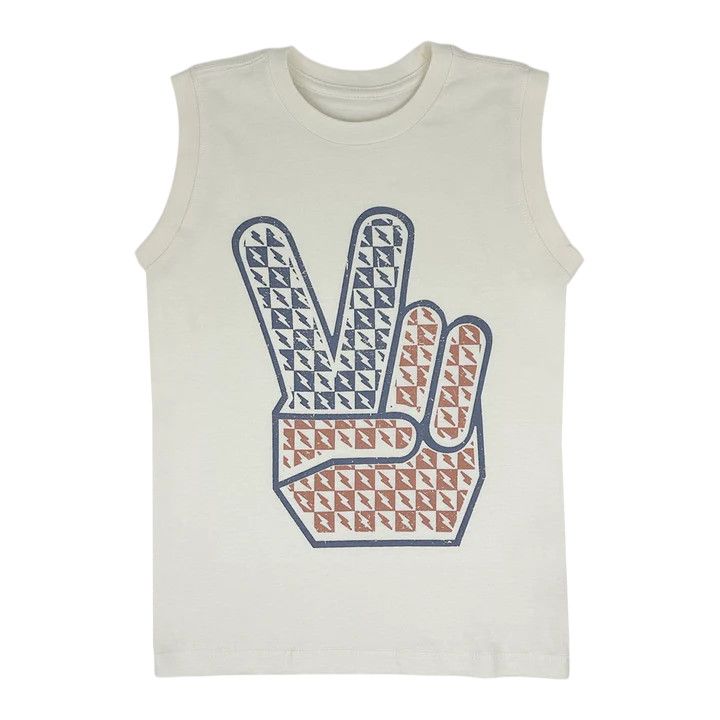 Rad, White, and Blue Muscle Tee