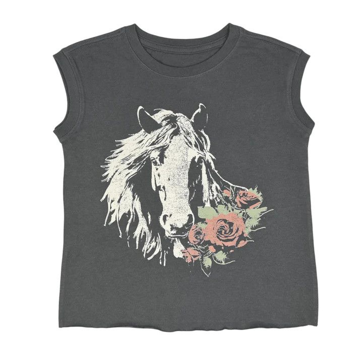 Ramblin&#39; Rose Boxy Muscle Tee