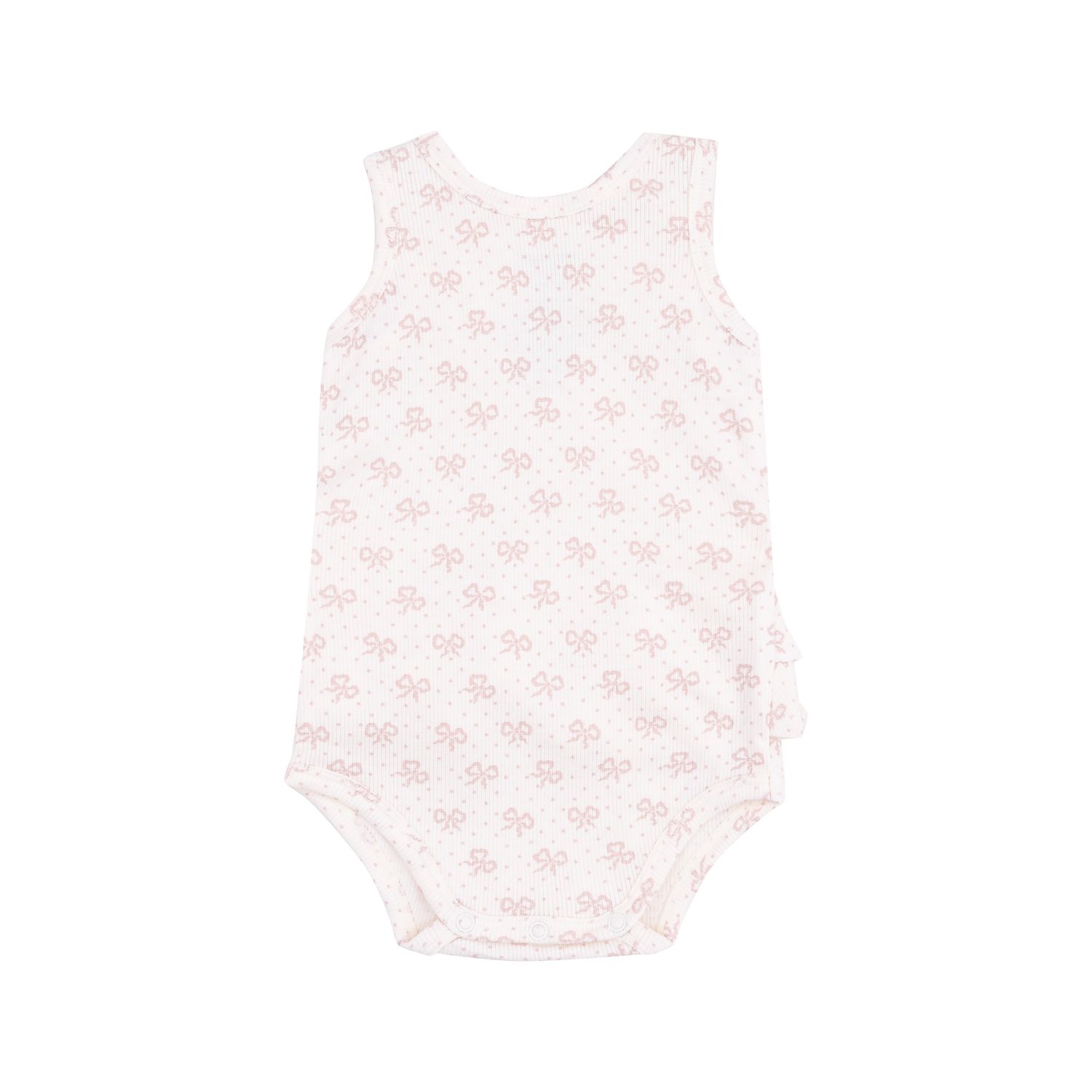 Vintage Mini Bows Ruffle Tank Bubble