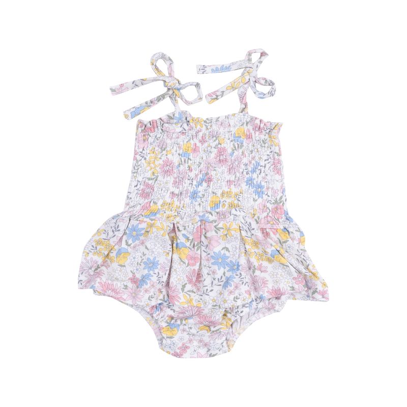 Viola Floral Smocked Bubble W/ Skirt