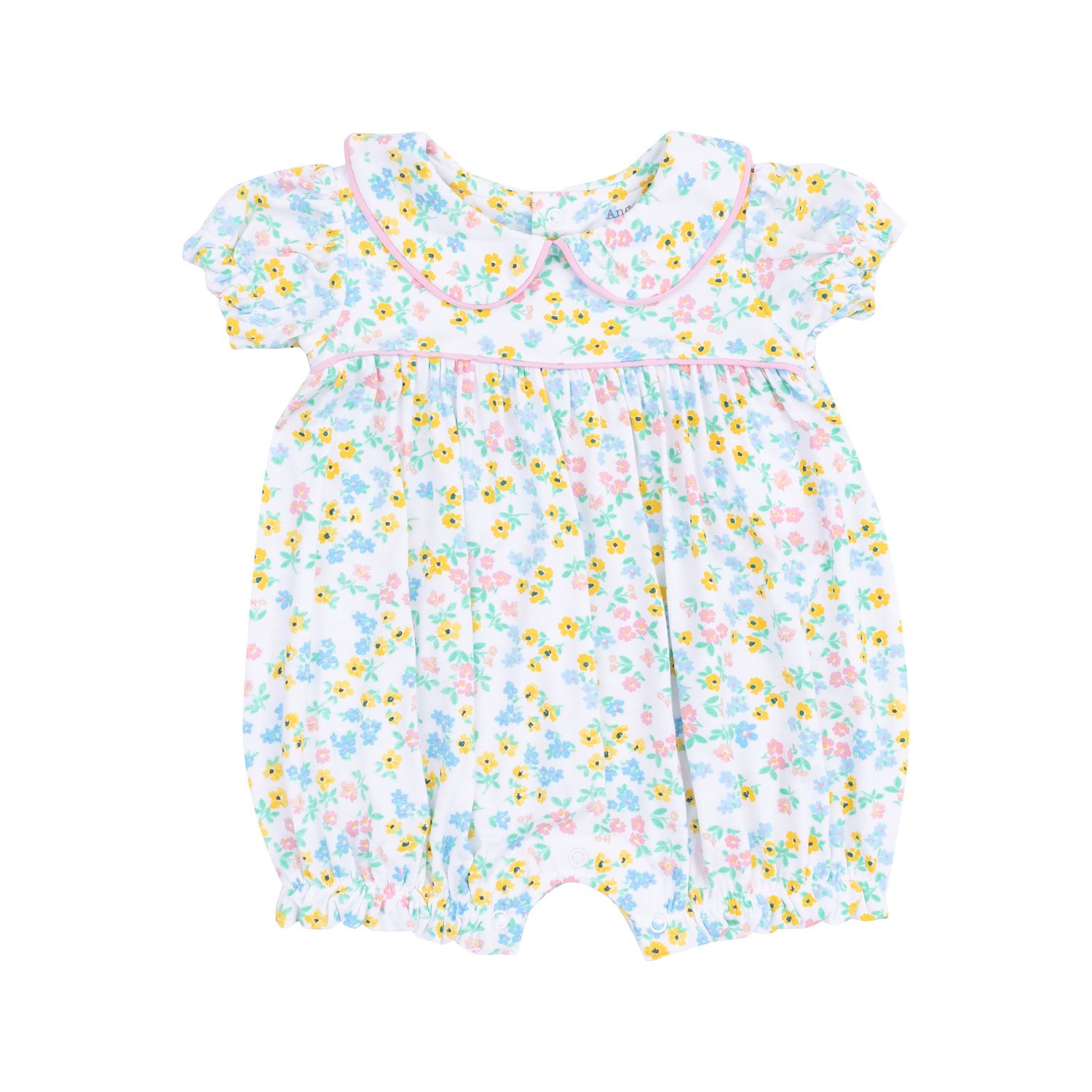 Caroline&#39;s Calico Classic Puff Sleeve Baby Doll Bubble