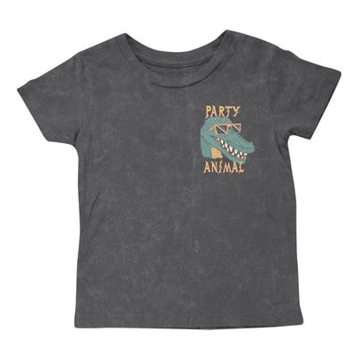 Party Animal SS Tee Mineral Black