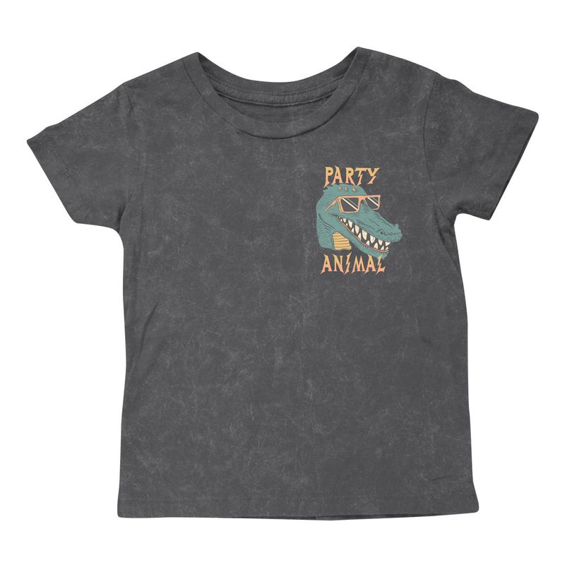 Party Animal SS Tee Mineral Black