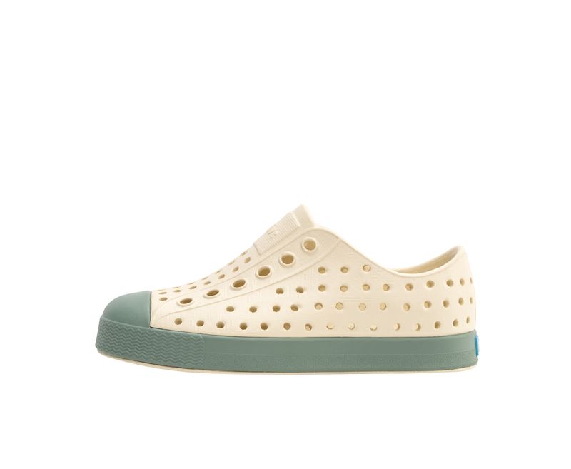 Jefferson Shoes Bone White/Relax Green Child