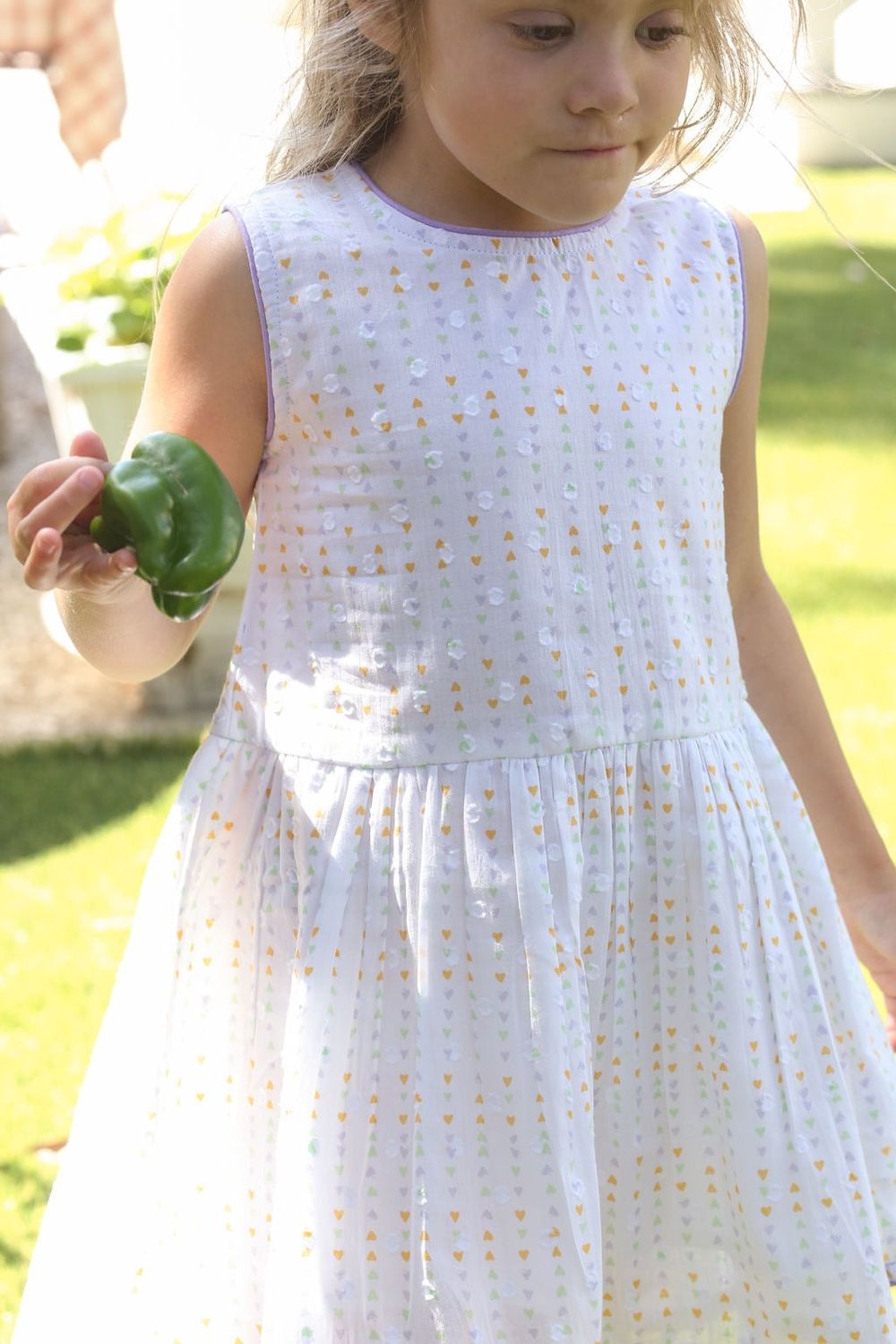 Sully Dress Swiss Dot Hearts
