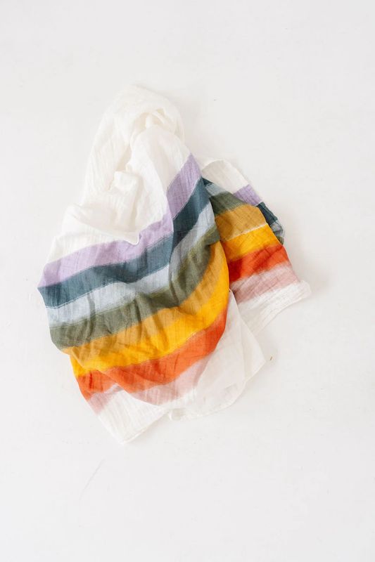 Rainbow Connection Swaddle Blanket