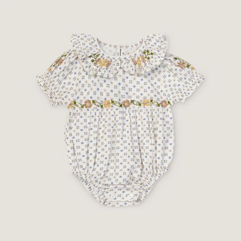 Little Belle Romper Tile Print