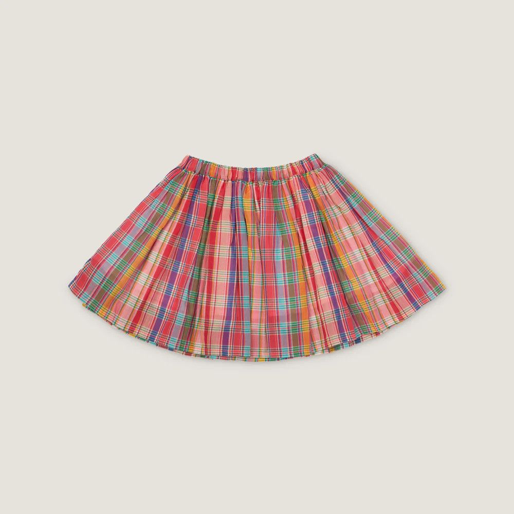 Twirly Skirt Red Madras Plaid