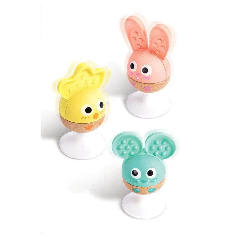 Cheery Critter Rattle Trio
