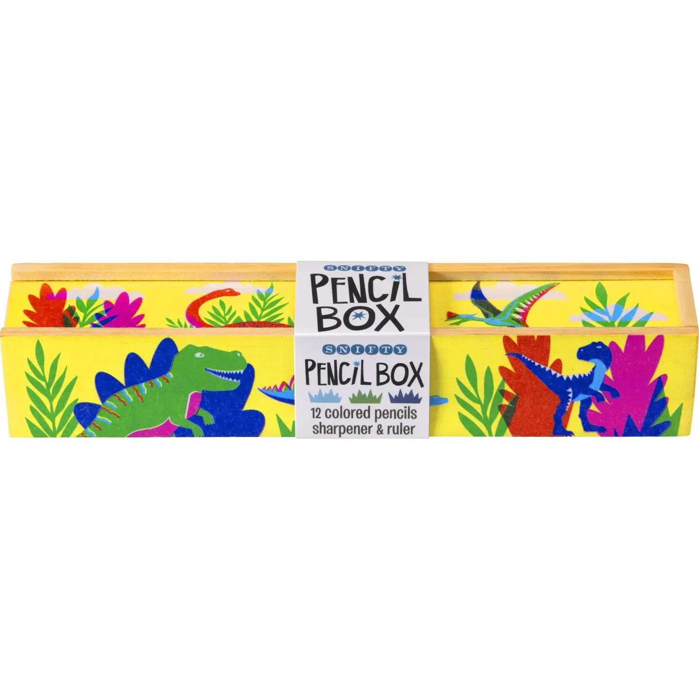 Dino Days - Wooden Colored Pencil Box